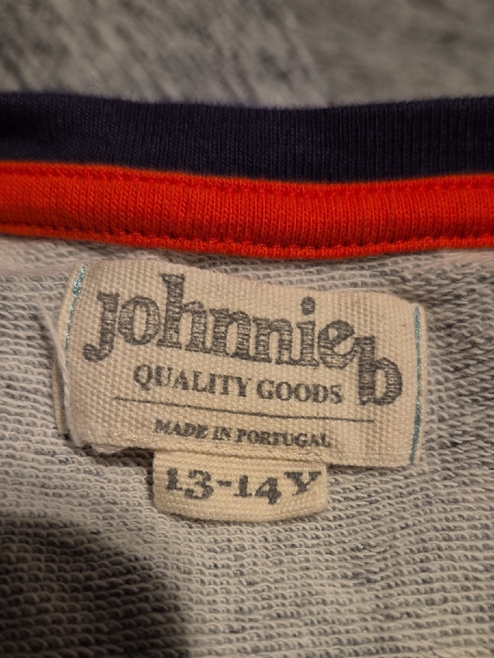 Johnnie B girls size 13-14 yrs gray with blue 3/4 sleeve dress VGUC - Picture 5 of 6